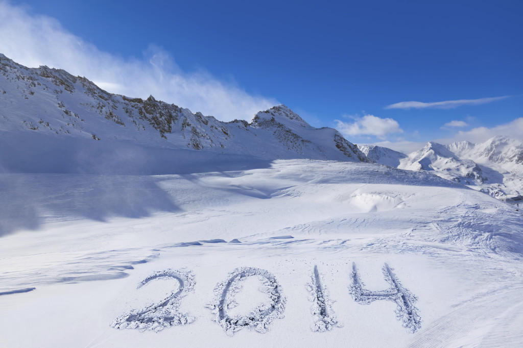 2014 on snow at mountains